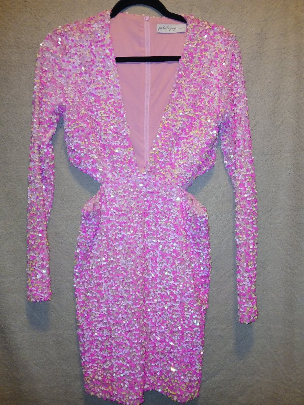 Petal & Pup Pink Sequin Mini Dress